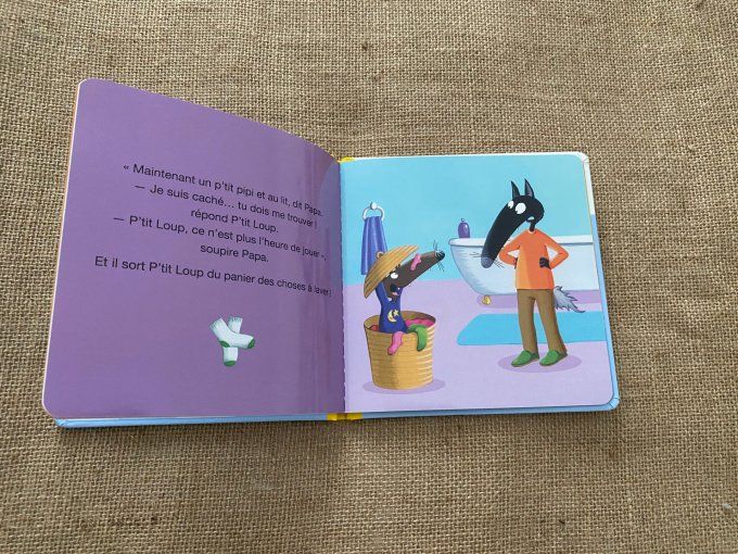 Livre p'tit loup ne veut pas dormir Auzou d'occasion