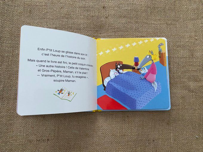 Livre p'tit loup ne veut pas dormir Auzou d'occasion