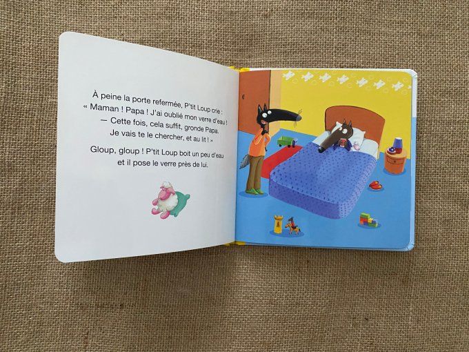 Livre p'tit loup ne veut pas dormir Auzou d'occasion