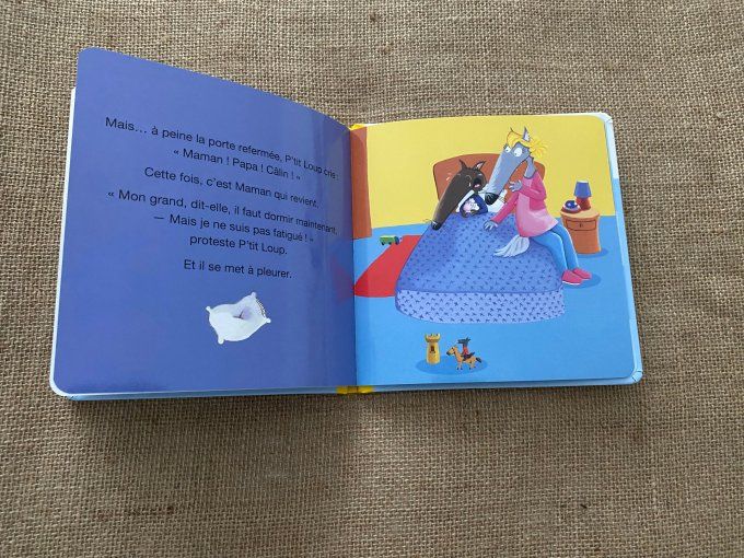 Livre p'tit loup ne veut pas dormir Auzou d'occasion