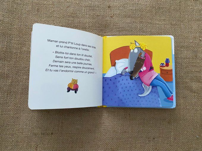 Livre p'tit loup ne veut pas dormir Auzou d'occasion