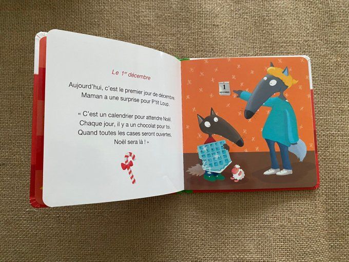 Livre p'tit loup prépare Noël Auzou d'occasion