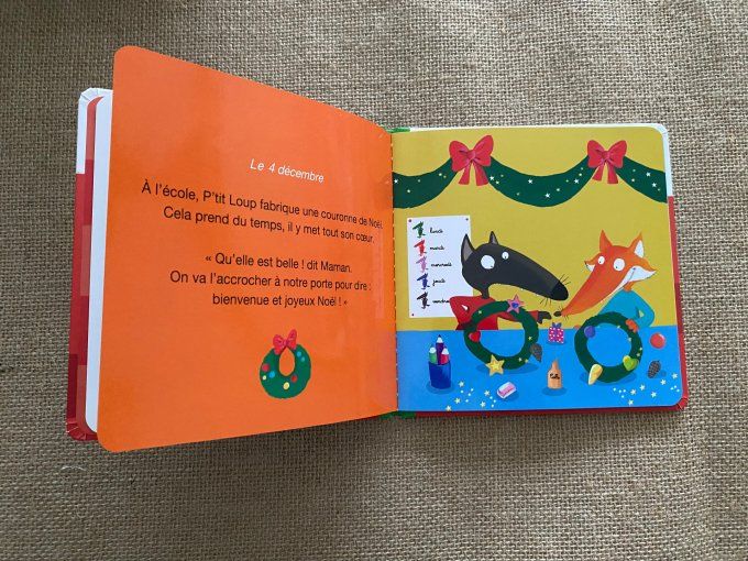Livre p'tit loup prépare Noël Auzou d'occasion