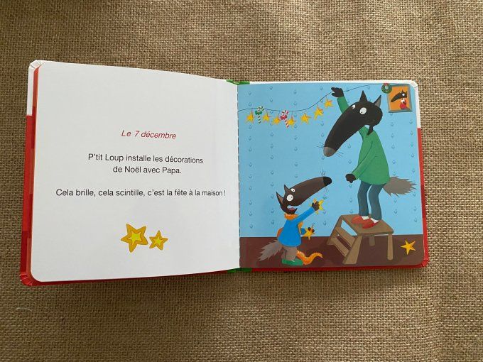 Livre p'tit loup prépare Noël Auzou d'occasion