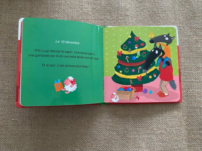 Livre p'tit loup prépare Noël Auzou d'occasion