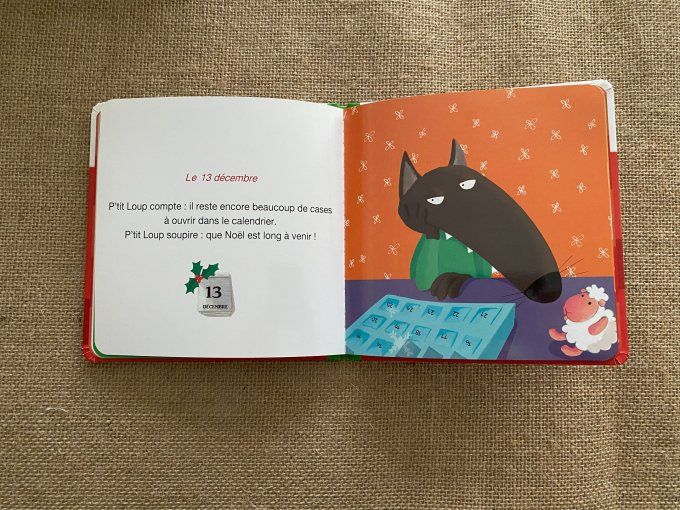 Livre p'tit loup prépare Noël Auzou d'occasion