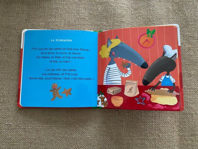 Livre p'tit loup prépare Noël Auzou d'occasion