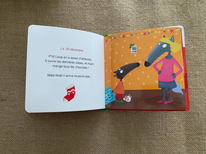 Livre p'tit loup prépare Noël Auzou d'occasion