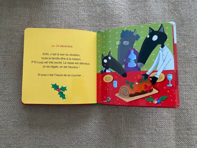 Livre p'tit loup prépare Noël Auzou d'occasion