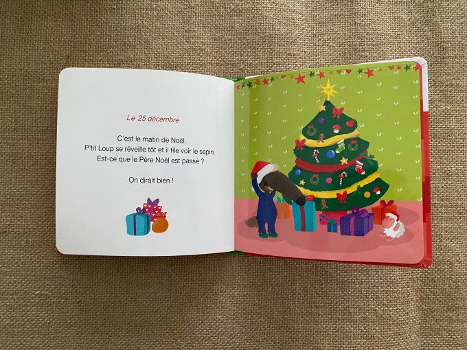 Livre p'tit loup prépare Noël Auzou d'occasion