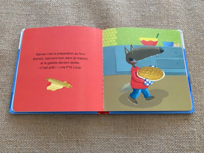 Livre p'tit loup est le roi de la galette Auzou d'occasion 