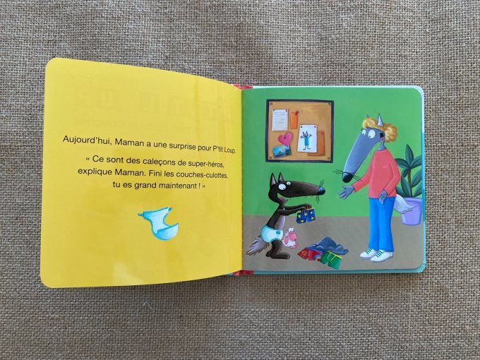 Livre p'tit loup ne met plus de couches Auzou d'occasion