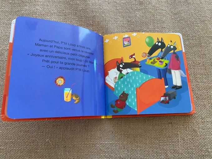 Livre p'tit loup fête son anniversaire Auzou d'occasion