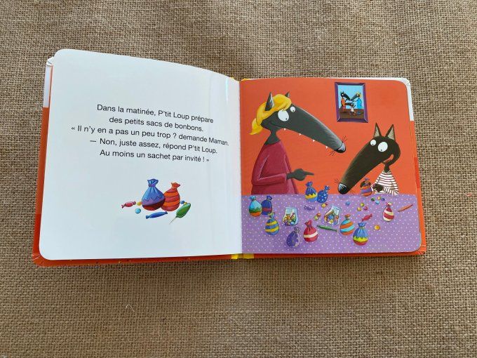 Livre p'tit loup fête son anniversaire Auzou d'occasion