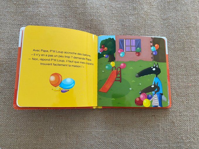 Livre p'tit loup fête son anniversaire Auzou d'occasion