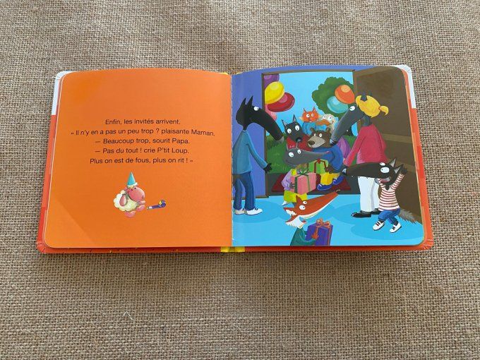 Livre p'tit loup fête son anniversaire Auzou d'occasion