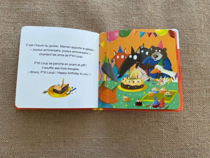 Livre p'tit loup fête son anniversaire Auzou d'occasion