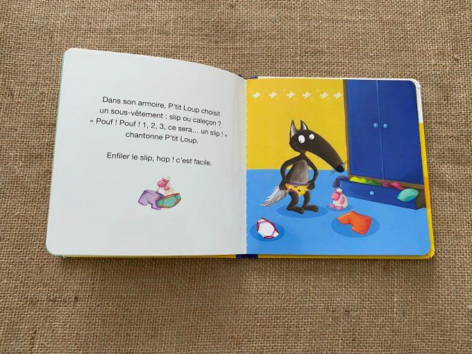 Livre p'tit loup s'habille tout seul Auzou d'occasion