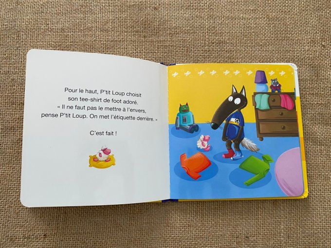 Livre p'tit loup s'habille tout seul Auzou d'occasion