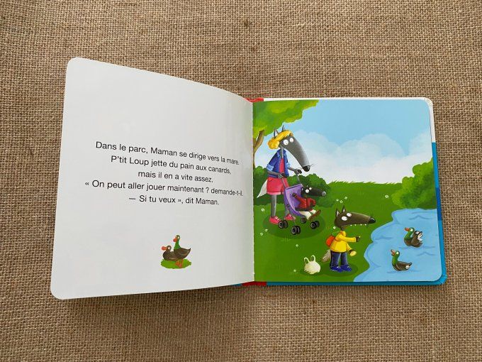 Livre p'tit loup fait une colère Auzou d'occasion 