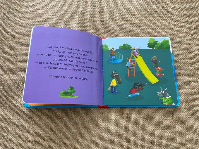 Livre p'tit loup fait une colère Auzou d'occasion 