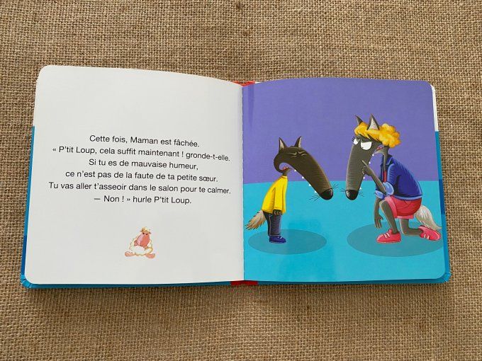Livre p'tit loup fait une colère Auzou d'occasion 
