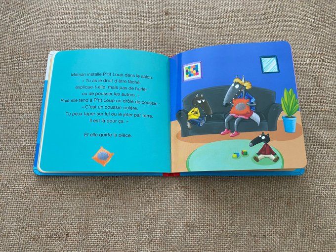 Livre p'tit loup fait une colère Auzou d'occasion 