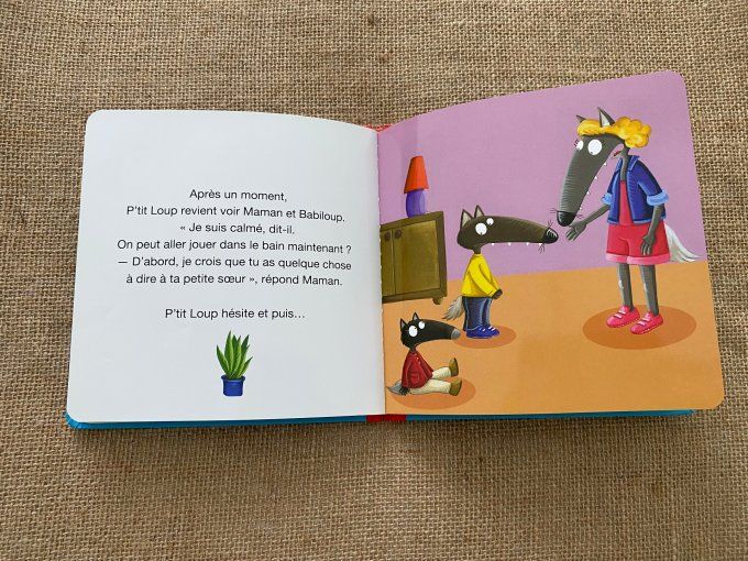 Livre p'tit loup fait une colère Auzou d'occasion 