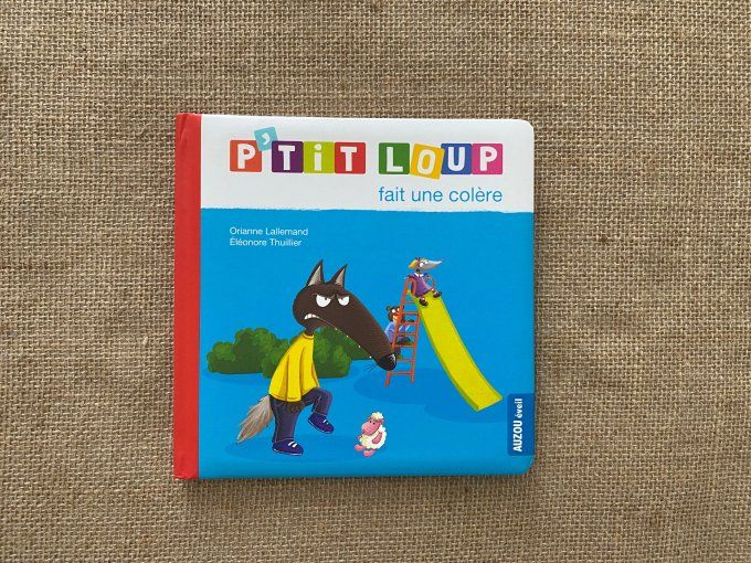 Livre p'tit loup fait une colère Auzou d'occasion