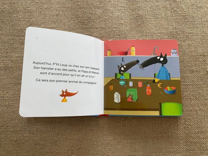 Livre p'tit loup a un animal de compagnie Auzou d'occasion