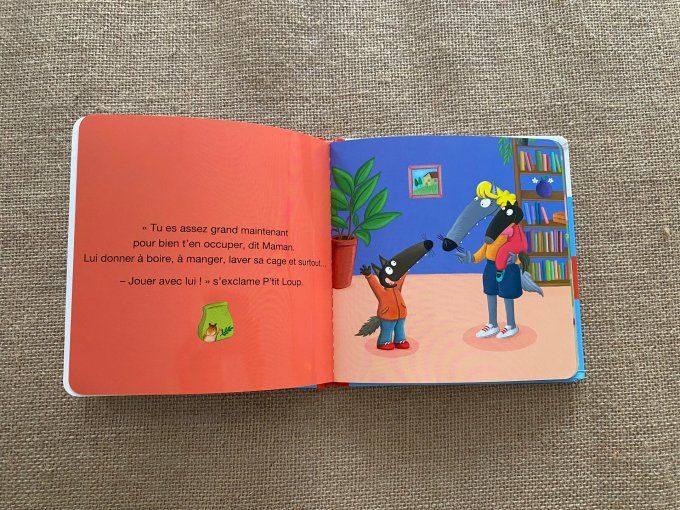 Livre p'tit loup a un animal de compagnie Auzou d'occasion