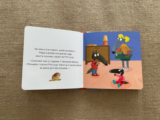 Livre p'tit loup a un animal de compagnie Auzou d'occasion
