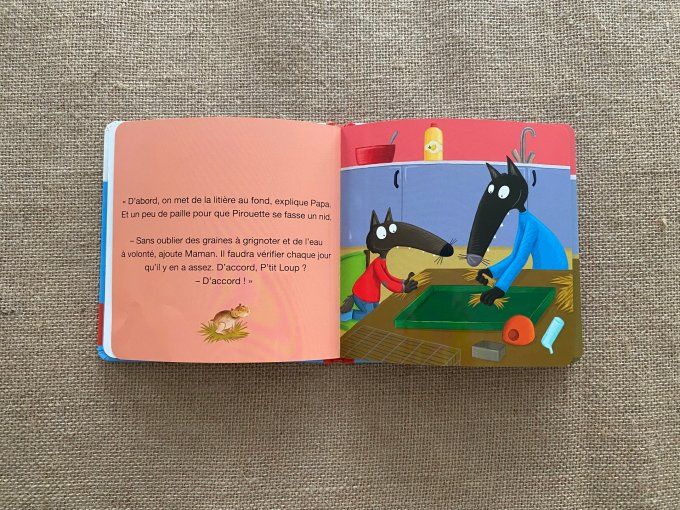 Livre p'tit loup a un animal de compagnie Auzou d'occasion