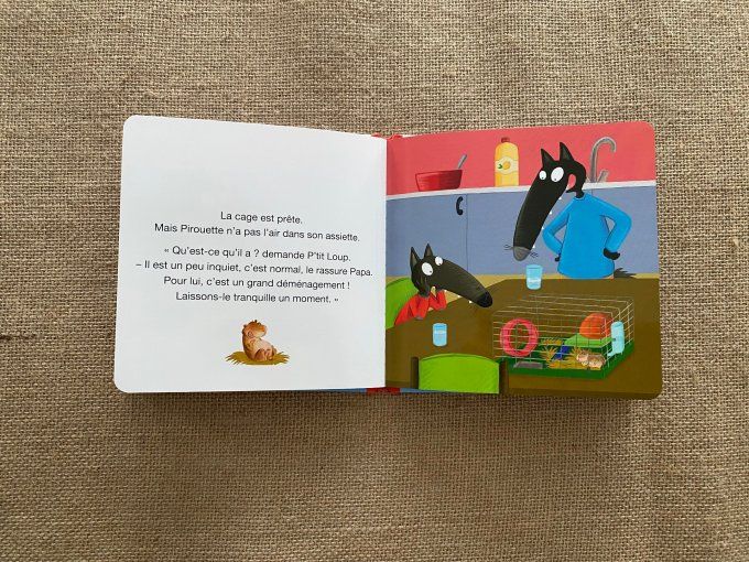 Livre p'tit loup a un animal de compagnie Auzou d'occasion