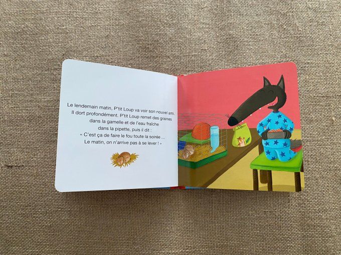 Livre p'tit loup a un animal de compagnie Auzou d'occasion