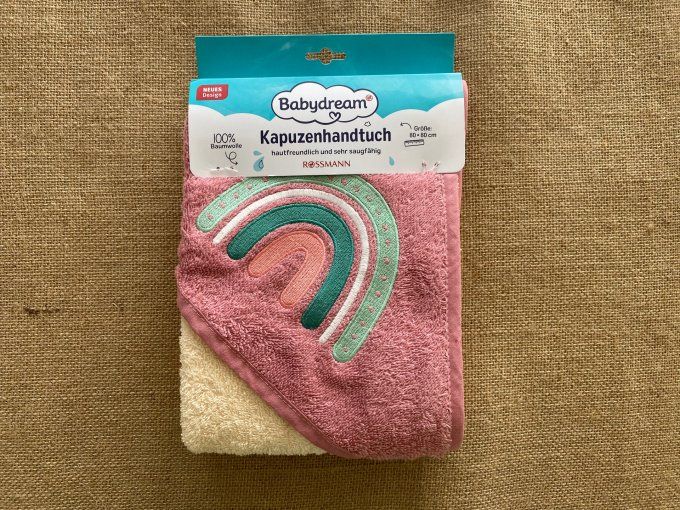Cape de bain 80x80 cm Babydream - Article Neuf