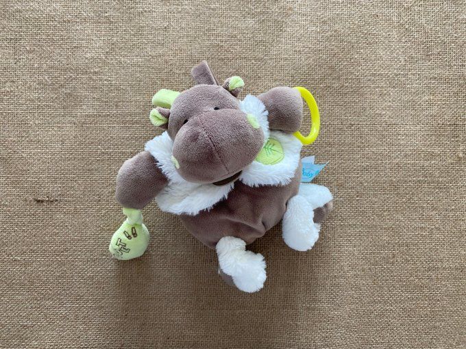 Peluche hippopotame feuille verte nénuphar d'activités BN723 Baby Nat d'occasion
