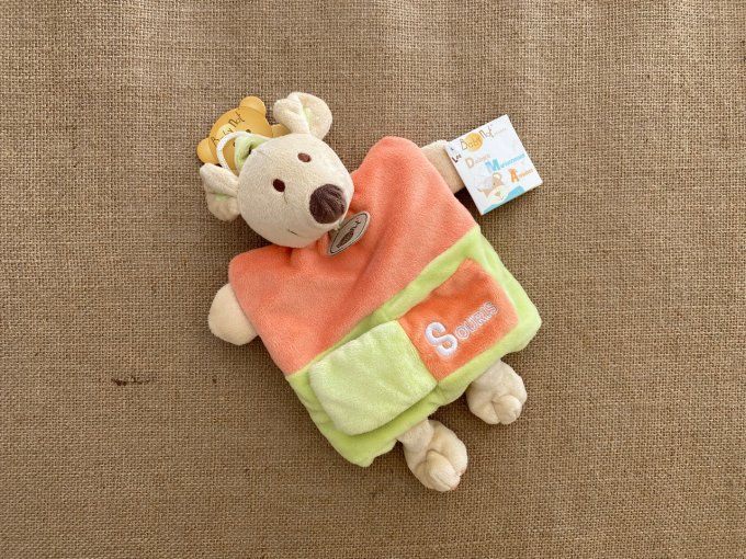 Doudou marionnette souris Alphabet S comme.SOURIS BN899 Baby Nat - Article Neuf  