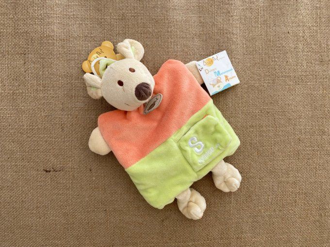 Doudou marionnette souris Alphabet S comme... SOURIS Baby Nat - Article Neuf