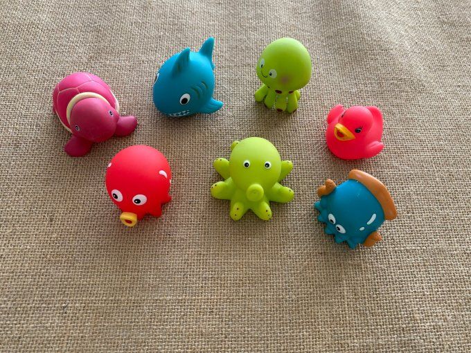 Jouets pour le bain les amis du bain Badabulle d'occasion