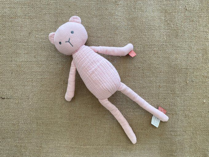 Peluche ours rose 34 cm BamBam d'occasion