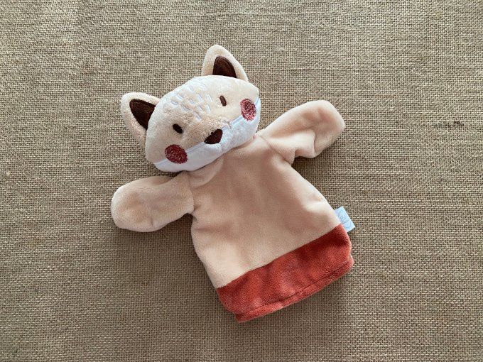 Doudou marionnette renard Bébé douceur d'occasion