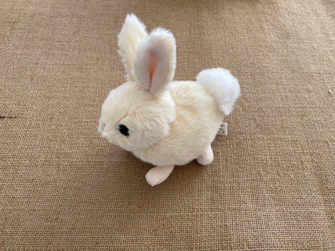 Peluche lapin Zeus beige blanc 18 cm Bukowski d'occasion