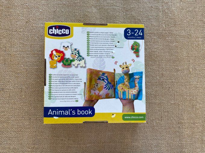 Mon livre des animaux sauvages Chicco - Article Neuf