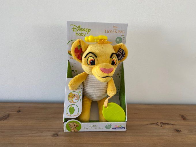 Peluche roi lion Simba d'activitées Clementoni - Article Neuf