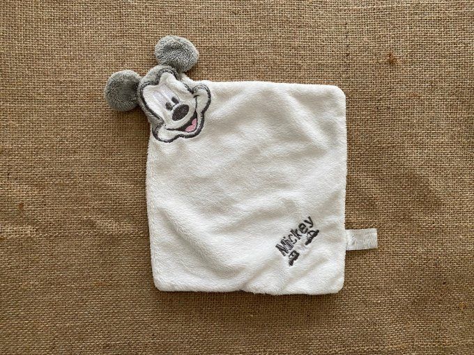 Doudou plat blanc Mickey Disney d'occasion
