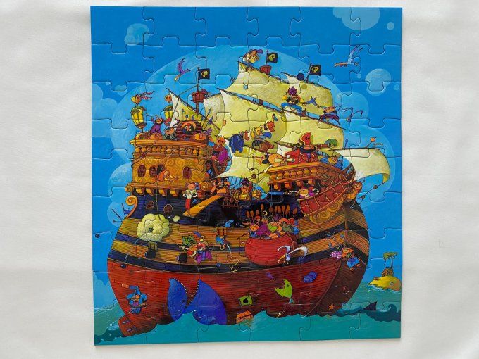 Puzzle Le bateau de Barberousse 54 pièces Djeco d'occasion