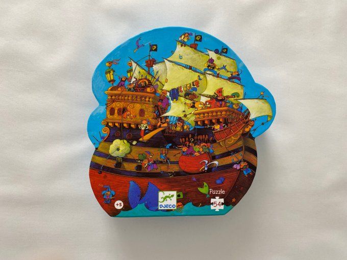 Puzzle Le bateau de Barberousse 54 pièces Djeco d'occasion