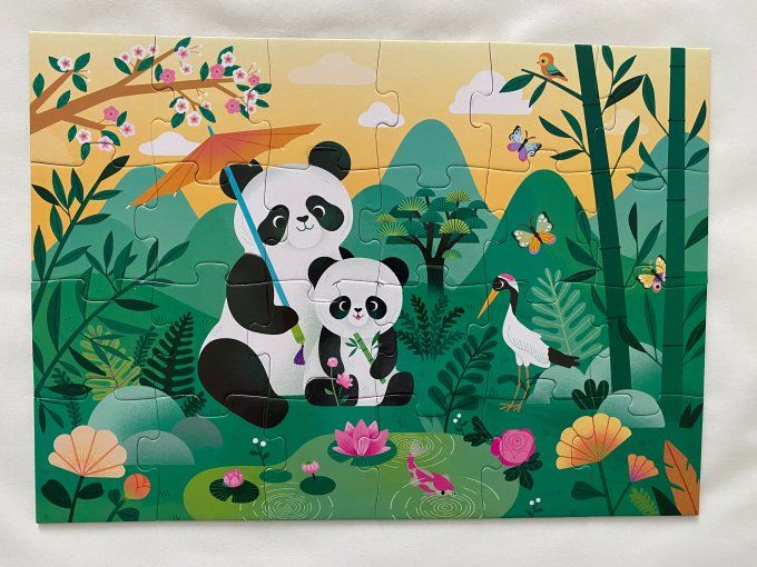 Puzzle Léo le Panda 24 pièces djeco d'occasion 