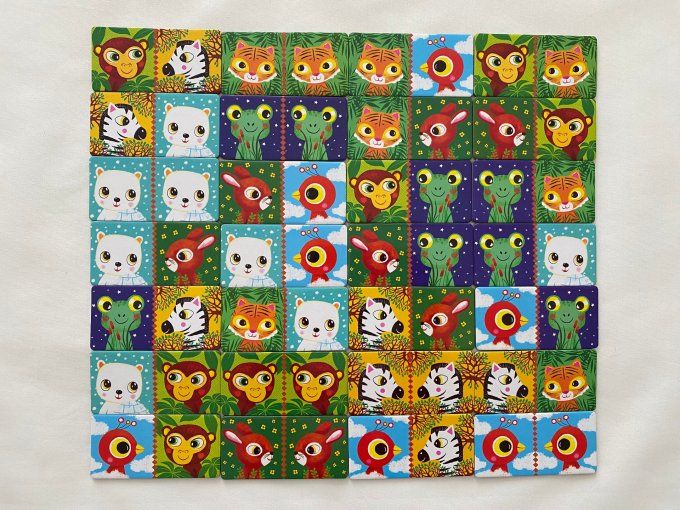 Jeu de société Bingo Mémo Domino Les p'tits copains Djeco d'occasion